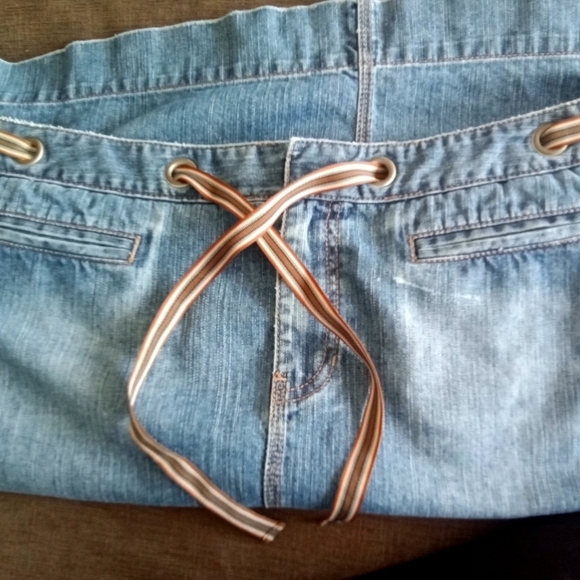 Liz Claiborne Jean Skirt 14 - Picture 5 of 8